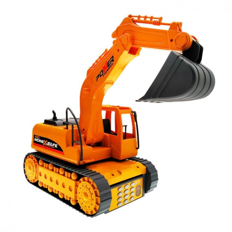 Копилка сейф с кодовым замком и купюроприемником Экскаватор Money Safe Excavator 1:16