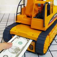 Копилка сейф с кодовым замком и купюроприемником Экскаватор Money Safe Excavator 1:16 - Копилка сейф с кодовым замком и купюроприемником Экскаватор Money Safe Excavator 1:16