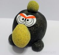 Травянчик Angry birds черная