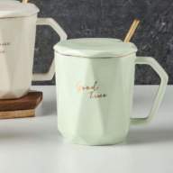 Кружка с крышкой и ложкой &quot;Beautiful Mug&quot;, 330 мл - Кружка с крышкой и ложкой "Beautiful Mug", 330 мл