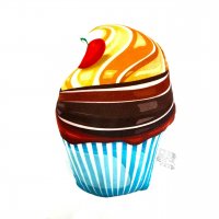 Подушка CupCake Сherries