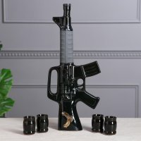 Штоф с рюмками "Винтовка M16", 5 предметов, 0,8 л